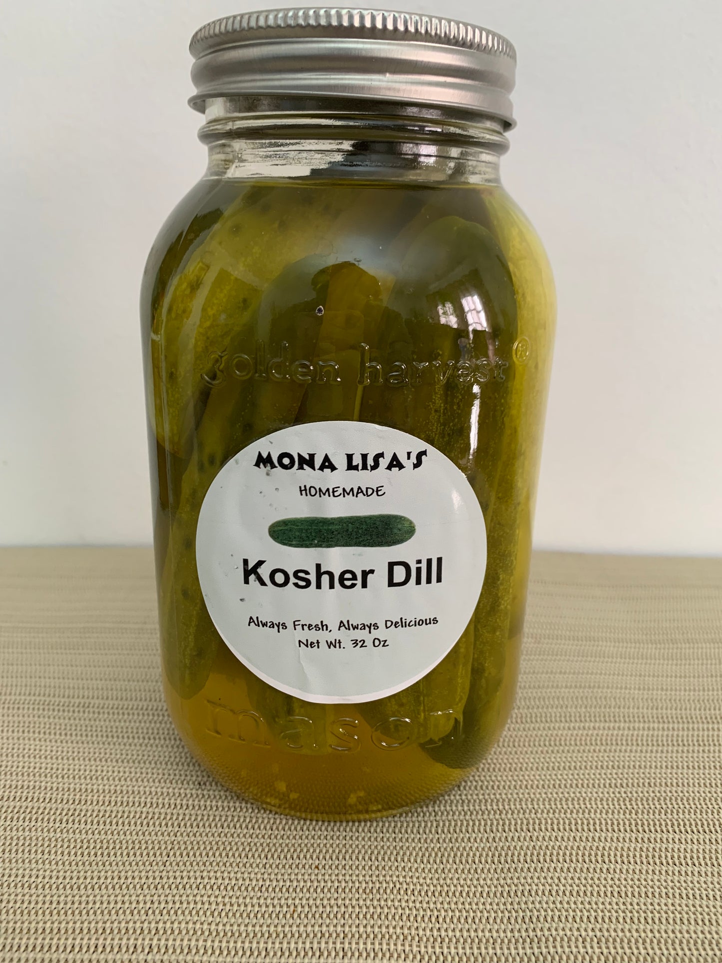Mild Kosher Dill Pickles 32oz Spears