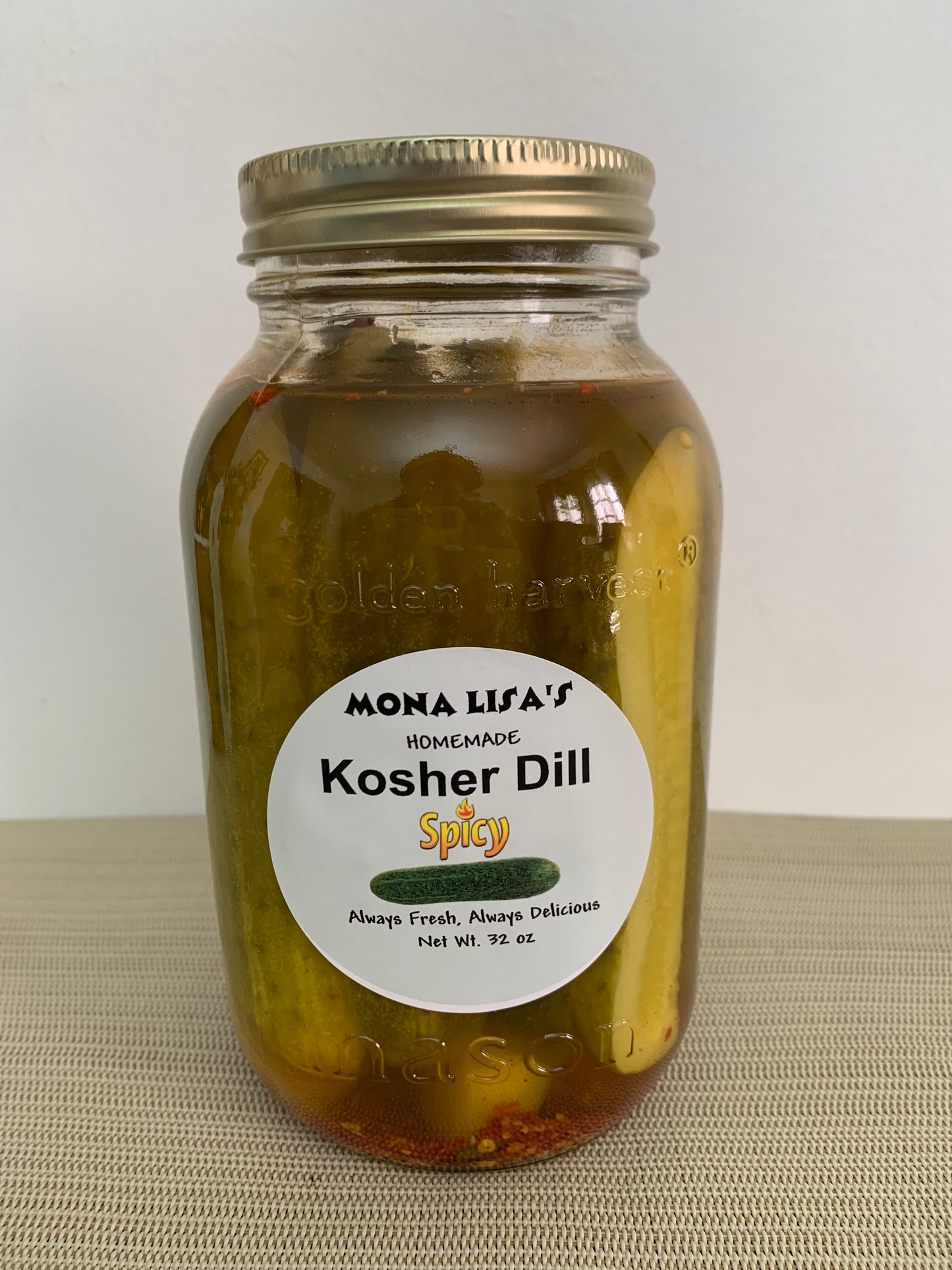 Spicy Kosher Dill Pickles Spears 32oz